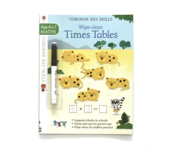 Wipe-clean Times Tables Age 6 to 7 Maths