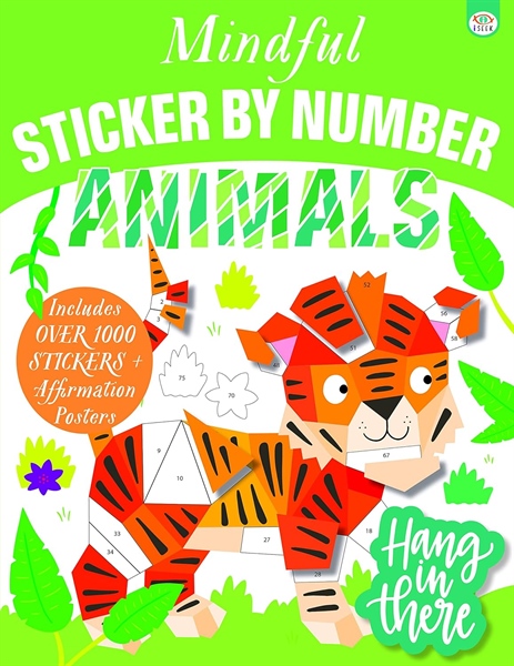 Mindful Sticker By Number: Animals (Oct) – Cuốn