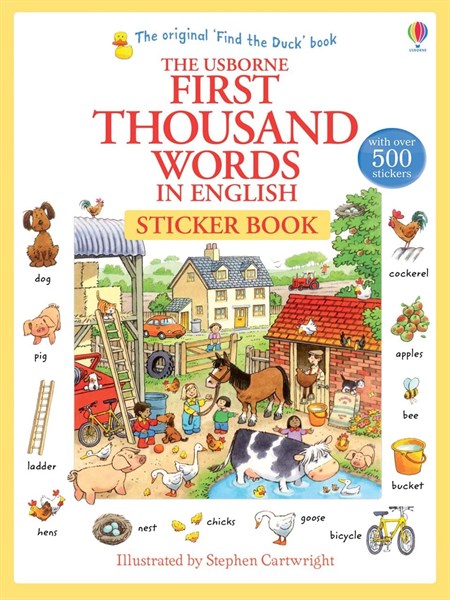 The Usborne First Thousand Words in English (Sticker Book)