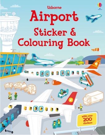 Airport Sticker Colouring Book