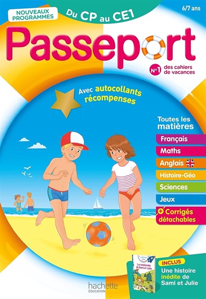 Passeport Du Cp Au Ce1 – Avec Une Histoire Inédite De Sami Et Julie Et Des Autocollants Récompenses – Cuốn