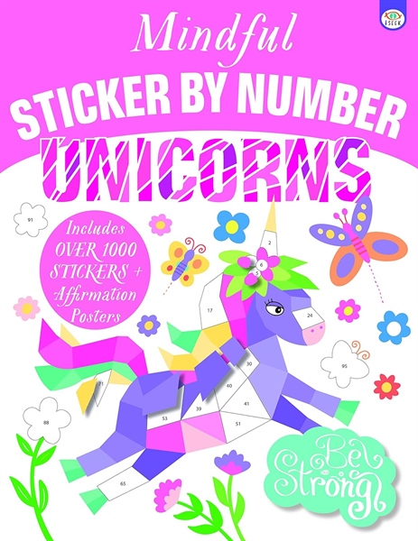 Mindful Sticker By Number: Unicorns (Oct) – Cuốn