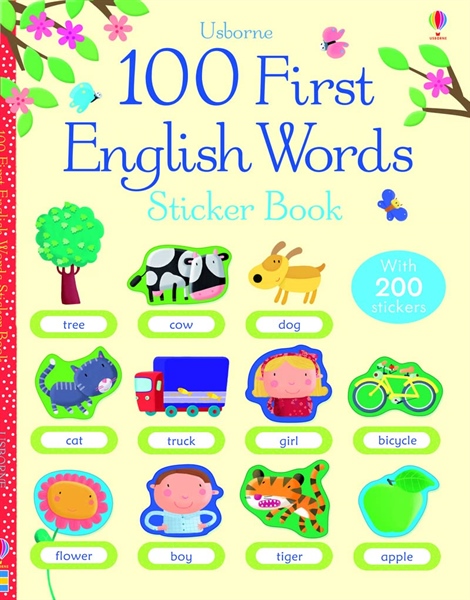 100 First English Words Sticker Book – Cuốn